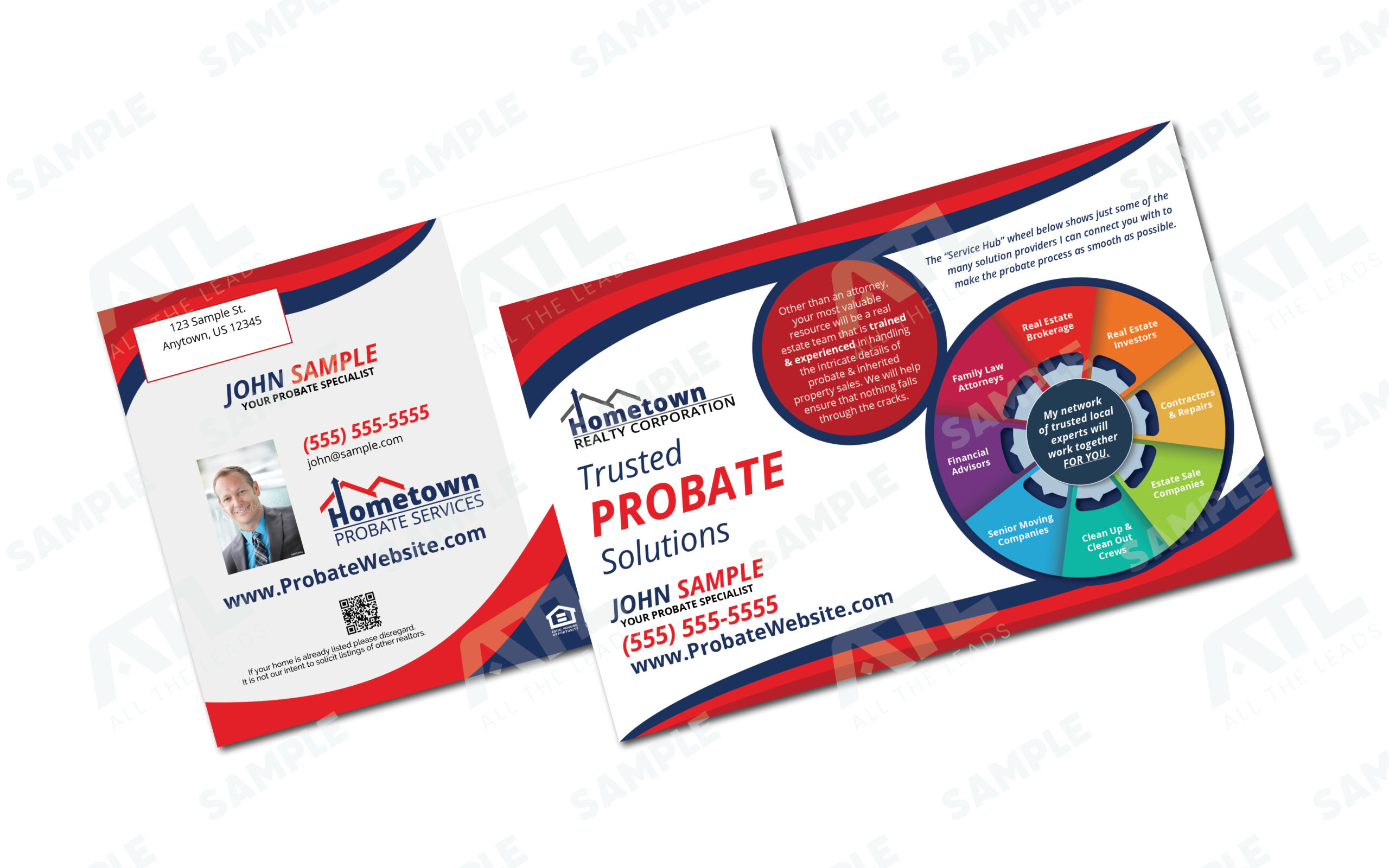 Service Hub Postcard Design
